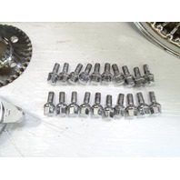 83 Mercedes R107 380SL wheels set, Dayton wire w/ adapters & caps / 16x7