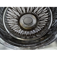 83 Mercedes R107 380SL wheels set, Dayton wire w/ adapters & caps / 16x7