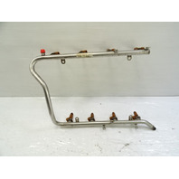 03 Mercedes R230 SL500 fuel injectors w/rail 1130780249 1130700595