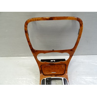 03 Mercedes R230 SL500 center console, wood trim, w/ashtray, 2306801539, walnut