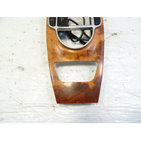 03 Mercedes R230 SL500 center console, wood trim, w/ashtray, 2306801539, walnut