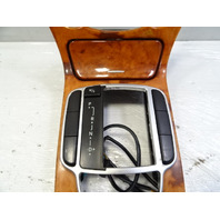 03 Mercedes R230 SL500 center console, wood trim, w/ashtray, 2306801539, walnut