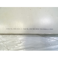 03 Mercedes R230 SL500 owners manual, w/ case, 2305842881