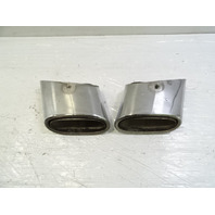 03 Mercedes R230 SL500 exhaust tips, set, left and right OEM