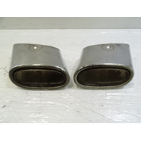 03 Mercedes R230 SL500 exhaust tips, set, left and right OEM