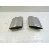 03 Mercedes R230 SL500 exhaust tips, set, left and right OEM