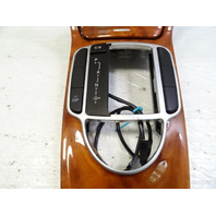 04 Mercedes R230 SL500 center console, wood trim, w/ashtray, 2306801539, walnut