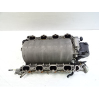 04 Mercedes R230 SL500 intake manifold, w/fuel injectors, 1131400401