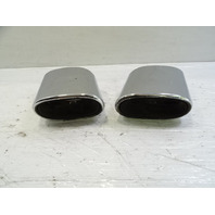 04 Mercedes R230 SL500 exhaust tips, set, left and right OEM