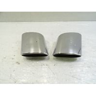 04 Mercedes R230 SL500 exhaust tips, set, left and right OEM