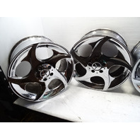 04 Mercedes R230 SL500 wheels set, 18 inch, 2304011402 2304011802 chrome