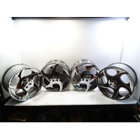 04 Mercedes R230 SL500 wheels set, 18 inch, 2304011402 2304011802 chrome