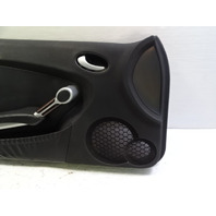 06 Mercedes R171 SLK280 door panel, left, black w/wood trim