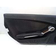 06 Mercedes R171 SLK280 door panel, left, black w/wood trim