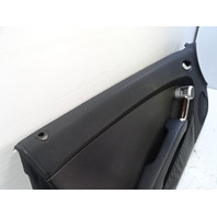 06 Mercedes R171 SLK280 door panel, left, black w/wood trim