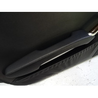 06 Mercedes R171 SLK280 door panel, left, black w/wood trim