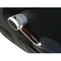 06 Mercedes R171 SLK280 door panel, right, black w/wood trim