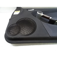 06 Mercedes R171 SLK280 door panel, right, black w/wood trim