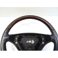 06 Mercedes R171 SLK280 steering wheel, leather/wood, black, 1714600203