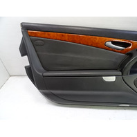 04 Mercedes R230 SL500 door panel, left, black/gray