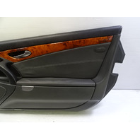 04 Mercedes R230 SL500 door panel, right, black/gray