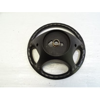 04 Mercedes R230 SL500 steering wheel, leather, black oem 2304600503