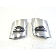 04 Mercedes R230 SL500 exhaust tips, set, left and right OEM