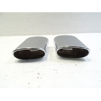 04 Mercedes R230 SL500 exhaust tips, set, left and right OEM