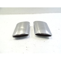 04 Mercedes R230 SL500 exhaust tips, set, left and right OEM