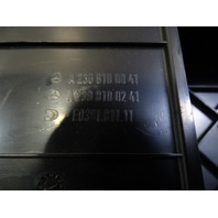 04 Mercedes R230 SL55 storage compartment, right rear 2308100841 dark gray