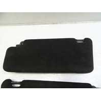 04 Mercedes R230 SL55 sunvisors, left and right, alcantara, charcoal gray, 2308101410 2308101310 SL500