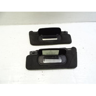 04 Mercedes R230 SL55 sunvisors, left and right, alcantara, charcoal gray, 2308101410 2308101310 SL500