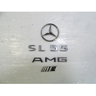 04 Mercedes R230 SL55 emblem set, on trunk lid SL55 AMG