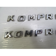 04 Mercedes R230 SL55 emblem for fenders V8 Kompressor