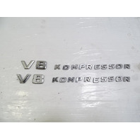 04 Mercedes R230 SL55 emblem for fenders V8 Kompressor