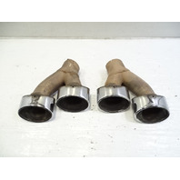 03 Mercedes R230 SL55 exhaust tips, oem, left/right AMG