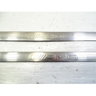 12 Mercedes W204 C63 trim set, door step sill AMG logo, 2046804735
