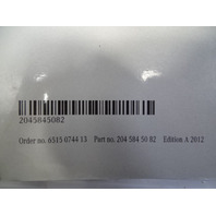 12 Mercedes W204 C63 owners manual, with case 2045845082 coupe