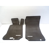 12 Mercedes W204 C63 floor mats, oem black coupe AMG