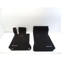 12 Mercedes W204 C63 floor mats, oem black coupe AMG