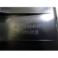 03 Mercedes R230 SL500 storage compartment, left rear 2308100541 black designo