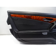 03 Mercedes R230 SL500 door panel, left, black, black designo