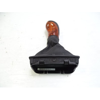 03 Mercedes R230 SL500 gear shift knob, black w/wood 2302673510 designo