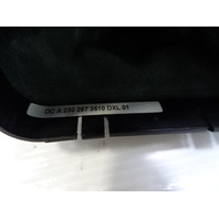 03 Mercedes R230 SL500 gear shift knob, black w/wood 2302673510 designo