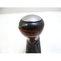 03 Mercedes R230 SL500 gear shift knob, black w/wood 2302673510 designo