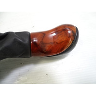 03 Mercedes R230 SL500 gear shift knob, black w/wood 2302673510 designo