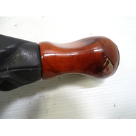 03 Mercedes R230 SL500 gear shift knob, black w/wood 2302673510 designo
