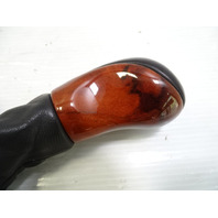 03 Mercedes R230 SL500 gear shift knob, black w/wood 2302673510 designo