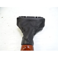 03 Mercedes R230 SL500 gear shift knob, black w/wood 2302673510 designo