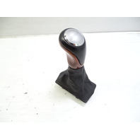 03 Mercedes R230 SL500 gear shift knob, black w/wood 2302673510 designo